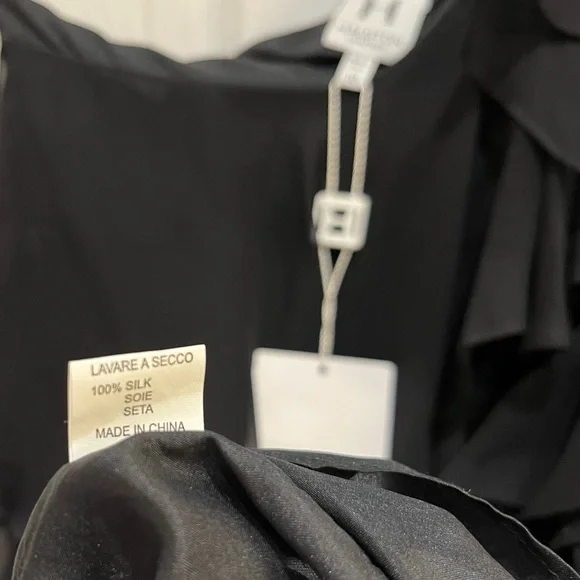 NWT HALSTON HERITAGE One Shoulder Mini Dress L - Picture 4 of 7